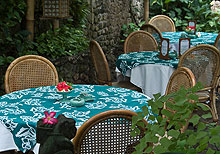 Some tables at the restaurant