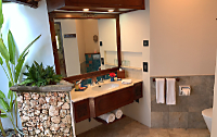 Bathroom sink area